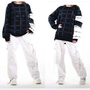 STITCH SPRING • Curse Sweater - Anime Knit Armband Sweater - Unisex M